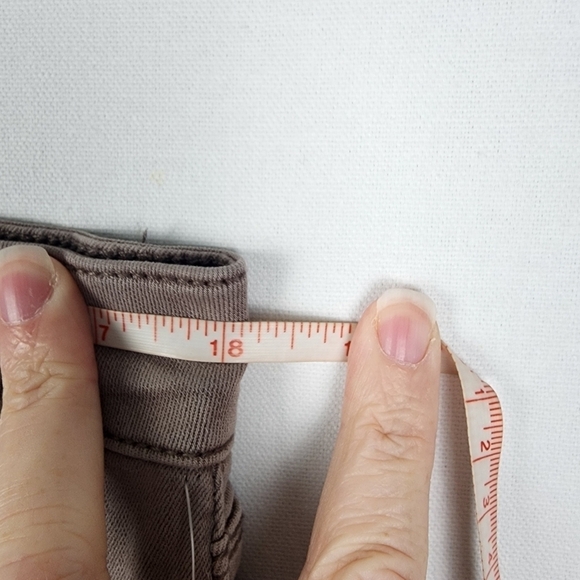 NWT PISTOLA Hunter Light Brown Cargo Moto Ankle Zip Stretch Skinny Jeans Size 33 - Picture 5 of 6